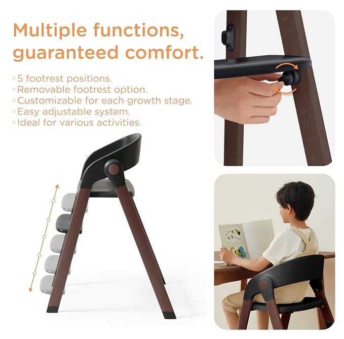 KUB High Chair for Babies and Toddlers Adjustable Foldable Convertible 5 Point - Image 5