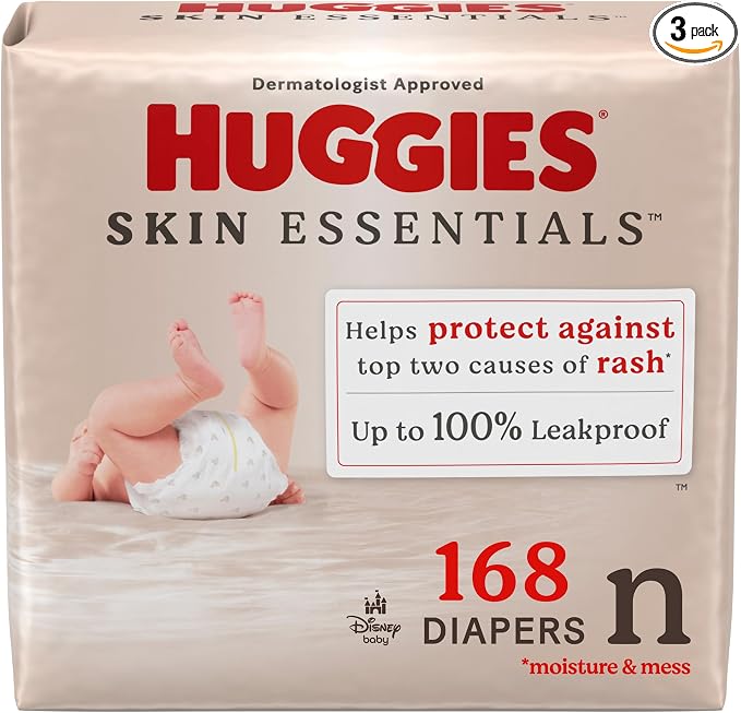 Huggies Size Newborn Diapers, Skin Essentials Baby Diapers, Size Newborn by Huggies%C2%AE