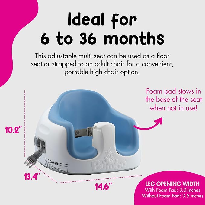 Bumbo 2 Pack 3-in-1 Multi-Seat for 6 to 36 Months, Travel Baby Feeding and Play - Image 3