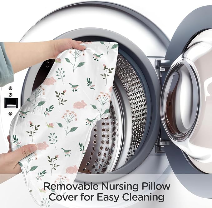 Little Grape Land Nursing Pillow, Upgraded Breast Feeding Pillow - Image 6