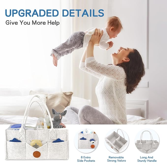 Maliton Baby Diaper Caddy, Car Organizer - Image 5