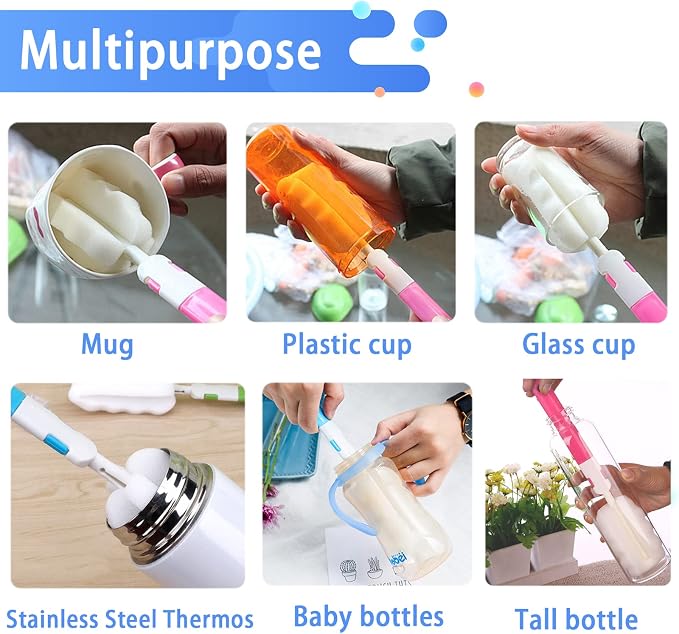 INVODA 4PCS Sponge Cup Brush - Image 2