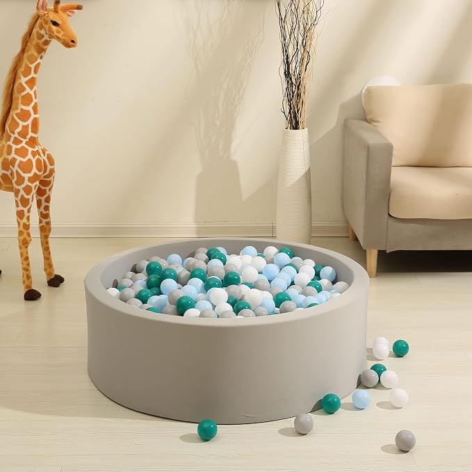 GOGOSO Ball Pits Balls for Toddlers Pack of 50 100 200 Plastics Shape Ball - Image 5