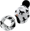 Duoyeree Kids Beanie Hat for Boys Girls Pom-pom Kint Hats Cozy Lining Winter by Duoyeree