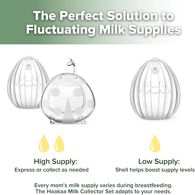 haakaa Milk Collector Set - 75ml Shell Pump - Image 3