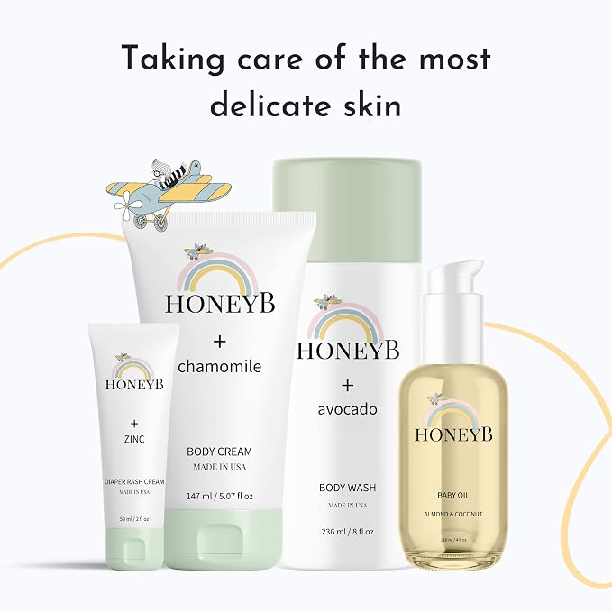 HoneyB Soothing Baby Oil with Almond & Coconut Oils - Image 6