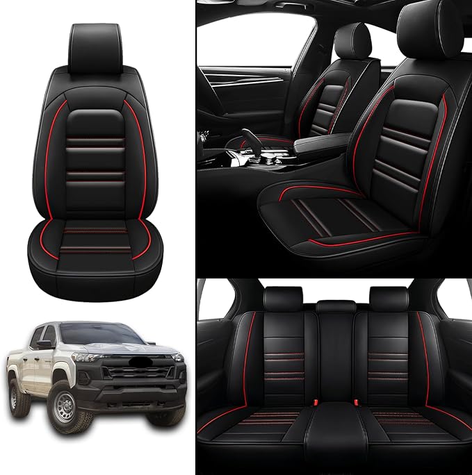 Seat Covers for Chevy Colorado 2004-2025 | 5-Seats Leather Seat Covers - Image 2