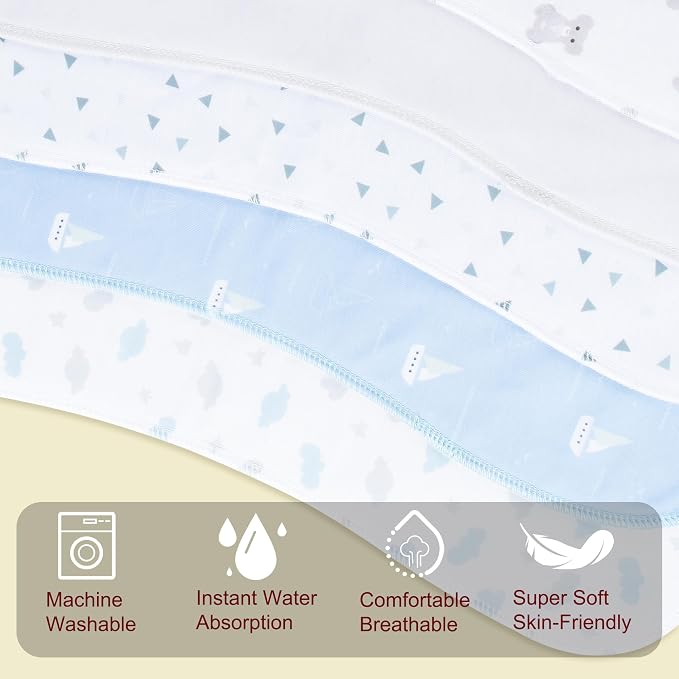 2-in-1 Burp Cloths and Baby Bibs - Image 5