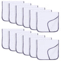 SWEET DOLPHIN 12 Pack Muslin Burp Cloths Large 100% Cotton Hand Washcloths by SWEET+DOLPHIN