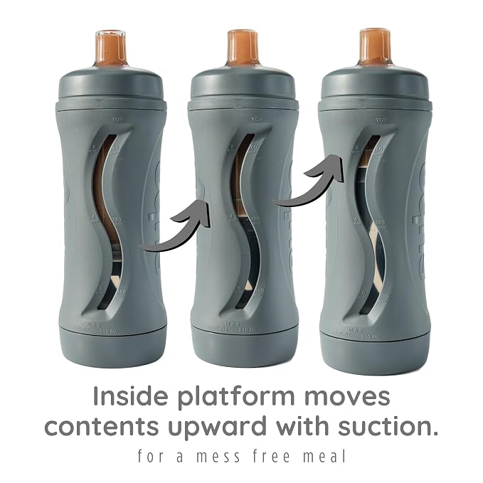 Subo Baby Food Bottle | No Mess Baby Toddler Self Feeder | Squeeze Free Design - Image 2