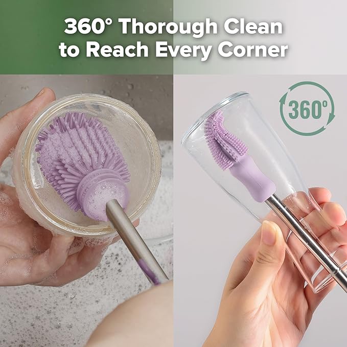 haakaa Silicone Cleaning Brush Kit - Image 3
