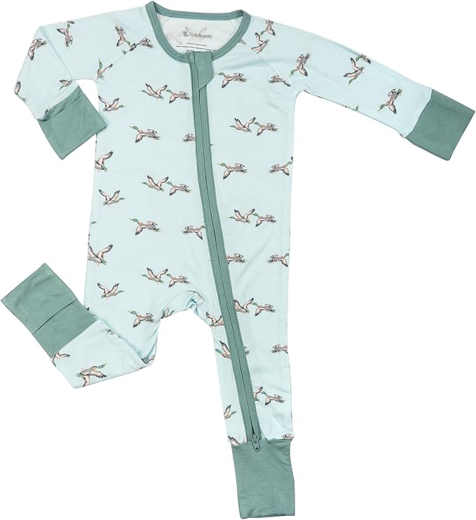 LollyBanks Baby Pajamas, 2-Way Zipper Romper, 95% Viscose Made from Bamboo and by LollyBanks