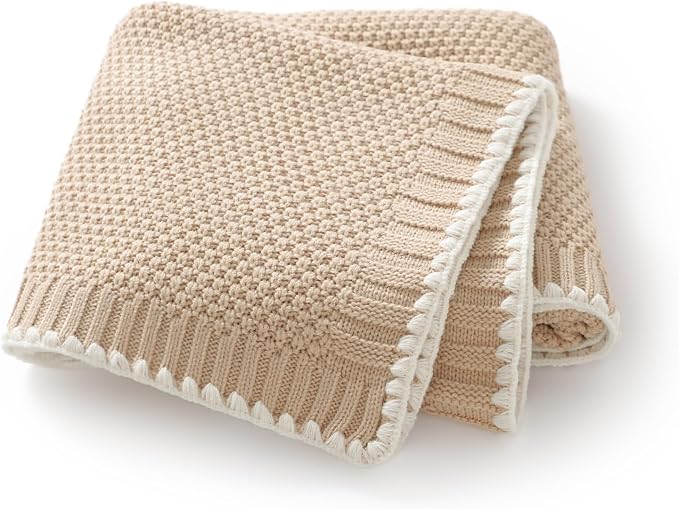Neiwech Baby Blanket Knit Cozy Soft Lightweight Crib Stroller Nursery Receiving by Neiwech