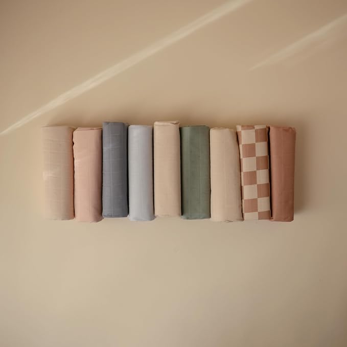 mushie Waterproof Changing Pad Liners | 100% Organic Cotton | Set of 3 - Image 7