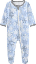 O2 BABY Baby Boys Girls Organic Cotton Zip-Front Sleeper Pajamas, Footed Sleep by O2BABY