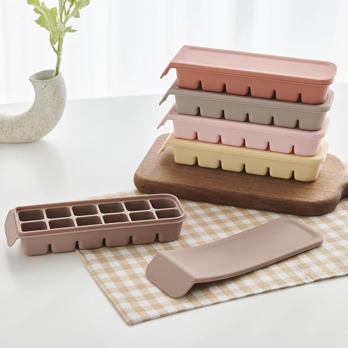 Silicone Freezer Trays with Lid, 2ea 0.7oz 12 Cube-Leak Proof Silicone Freezer - Image 8