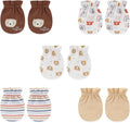 5 Pairs Baby Not Scratch Mittens 0-6 Months New Born Boy Girl Gloves Cute by falianni