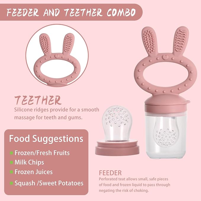WAJIAYON Baby Breastmilk Popsicle Molds & Baby Fruit Feeder, Baby Food Freezer - Image 2