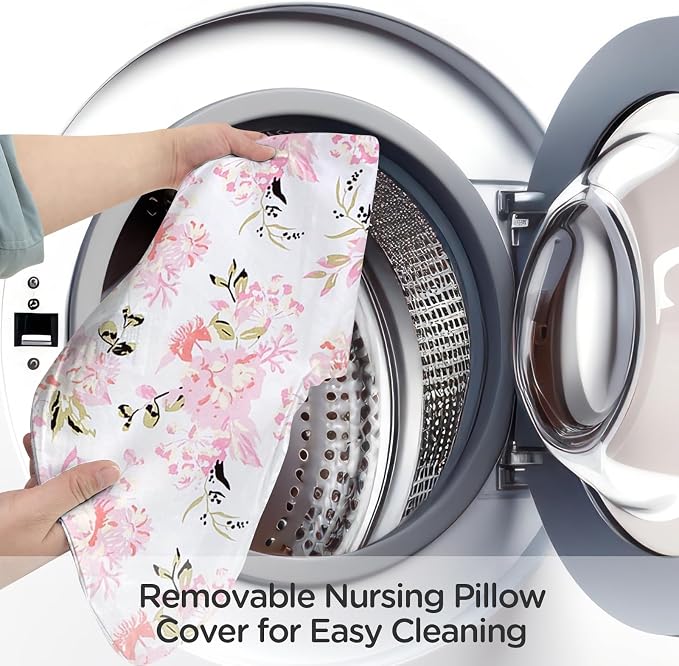 Little Grape Land Nursing Pillow, Upgraded Breast Feeding Pillow - Image 6