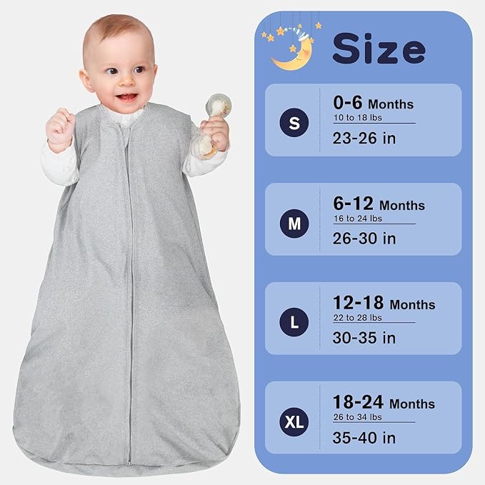 Baby Sleep Sack 12-18 Months Baby Wearable Blanket 100% Rayon Cotton 2-Way - Image 6