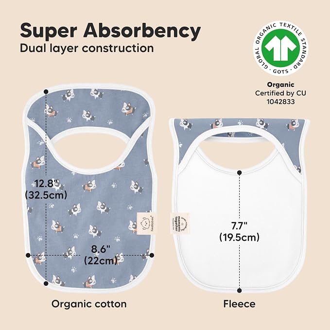 8-Pack Baby Bibs for Boys, Girls - Image 3
