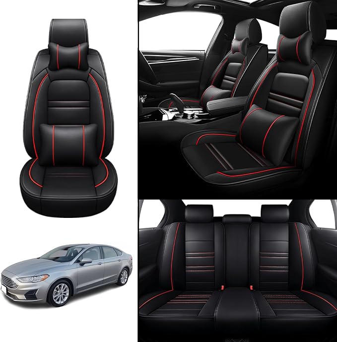 Car Seat Covers for Ford Fusion 2006-2020 | 5-Seats Seat Covers, Waterproof - Image 2