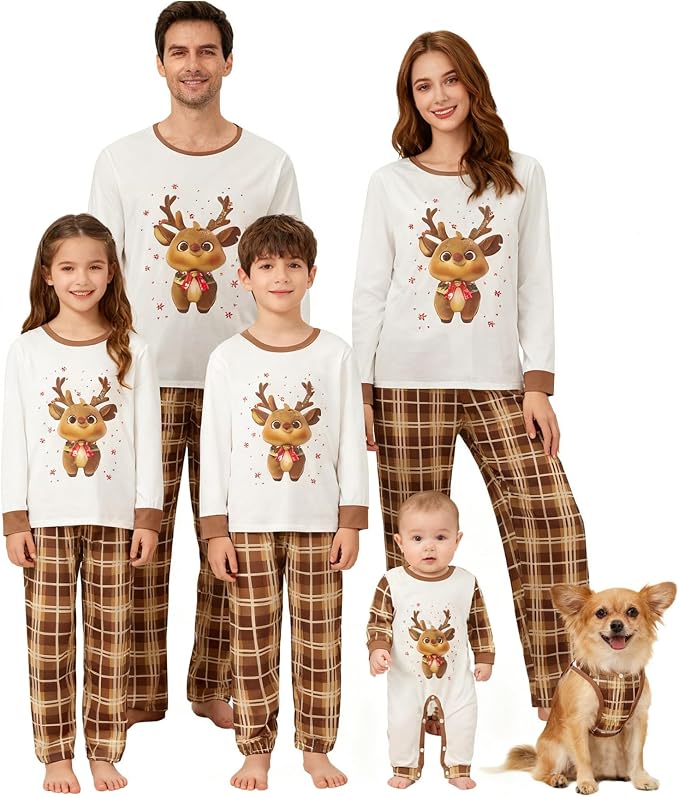 Awoscut Family Christmas Pajamas Matching Pajamas by Awoscut