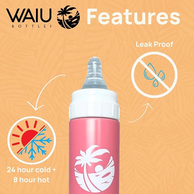 Waiu Insulated Stainless Steel Baby Bottle BPA-Free | Keeps Drinks Hot - Image 5