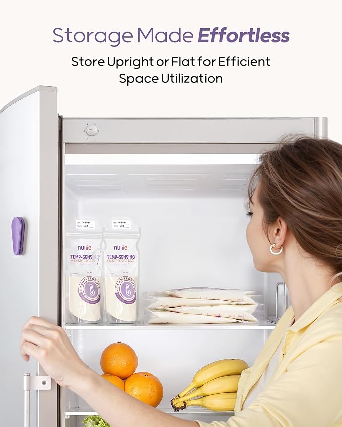Nuliie 150pcs Temp-Sensing Breastmilk Storage Bag, Huge Temp-Sensing Icon & - Image 6