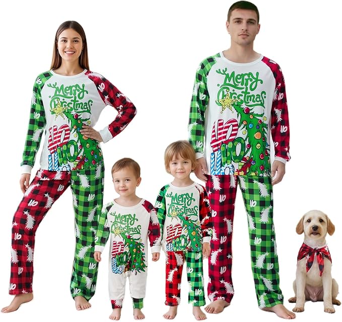 Awoscut Family Christmas Pajamas Matching Pajamas by Awoscut
