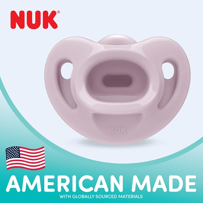 NUK Timeless Comfy Pacifier | 100% Silicone, One-Piece Design | BPA-Free - Image 2