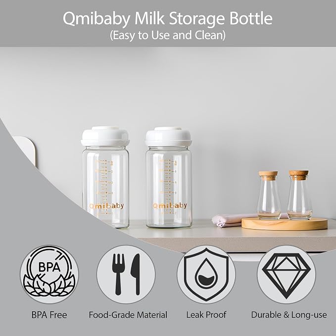 Breast Milk Storage Bottles 180ml 6oz BPA-Free Leak-Proof Baby Bottle - Image 5