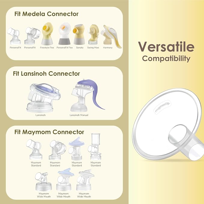Maymom MyFit Crater Series 23mm Two-Piece Design Small Breastshield Compatible - Image 4