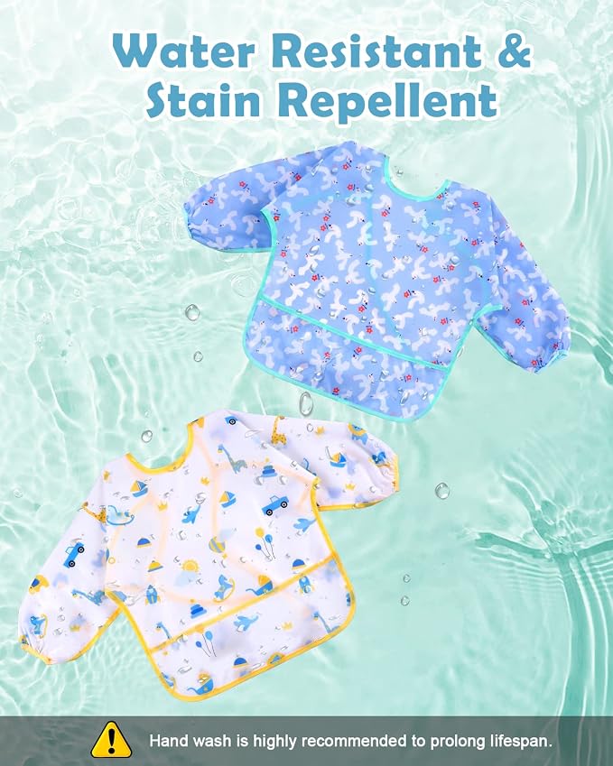 Lictin Long Sleeve Bibs 5 Pack - Image 4