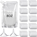 Meanplan 100 Pcs Plastic Pouches Bulk Reusable Squeeze Pouches Clear Plastic by Meanplan