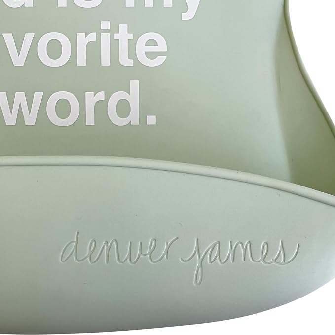 Denver James Silicone Feeding Bibs | Dishwasher Safe. Waterproof. Adjustable. - Image 3