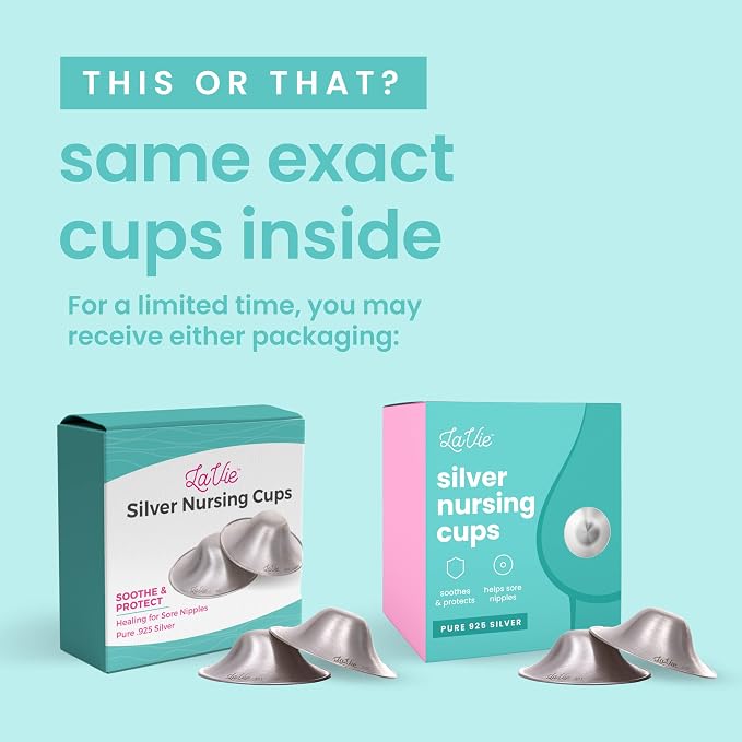 LaVie™ Silver Nursing Cups for Breastfeeding, Soothing Protection for Nursing - Image 6