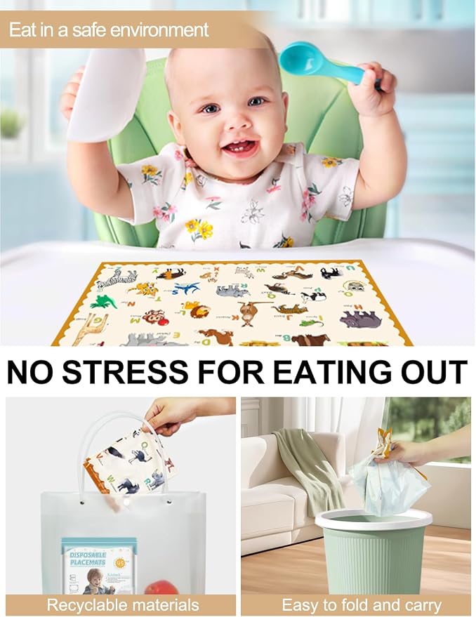 65 Pack Sticky Disposable Placemats - Image 6