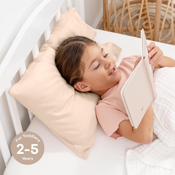 Comfy Cubs Toddler Pillow with Cotton Pillowcase, 13 x 18 in, 2 Pack - Image 4