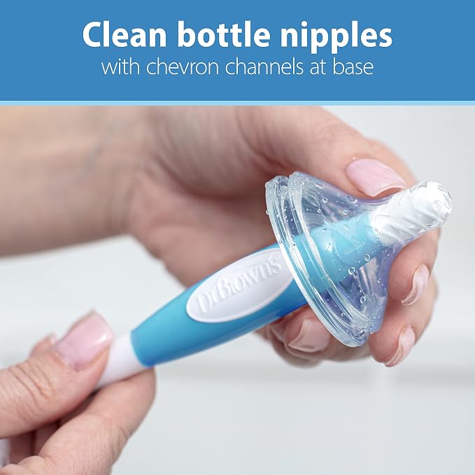 Dr. Brown's Reusable Sponge Baby Bottle Cleaning Brush - Image 2