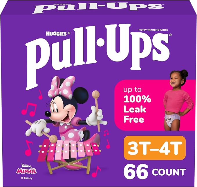 Pull-Ups Girls' Potty Training Pants, Size 3T-4T Training Underwear by Pull-Ups