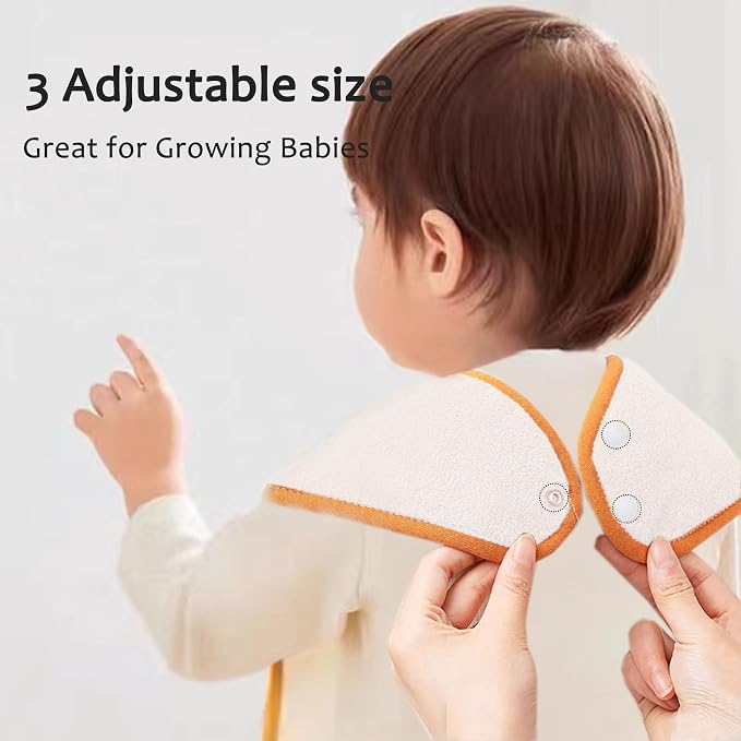 Bibs, Extra large bibs for Toddlers, Towel Bibs, Waterproof and super absorbent. - Image 4