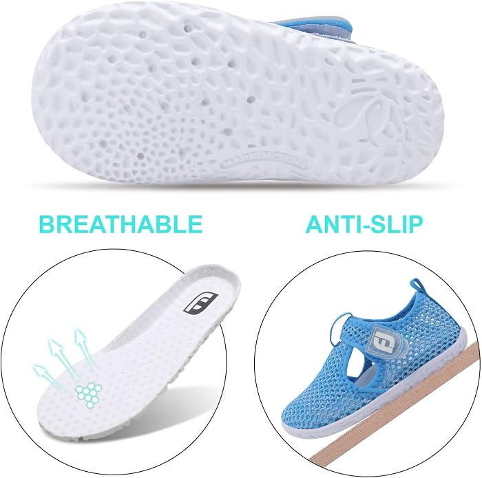 JOINFREE Baby Toddler Water Shoes Boys Girls Sandals Barefoot Kids Breathable - Image 4