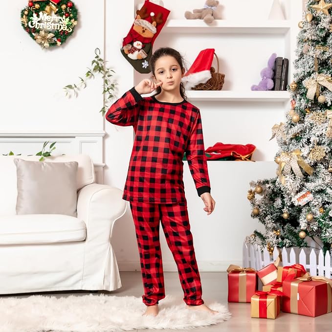 Schbbbta Family Matching Pajamas Holiday Sleepwear Long Sleeve Pjs Sets - Image 6
