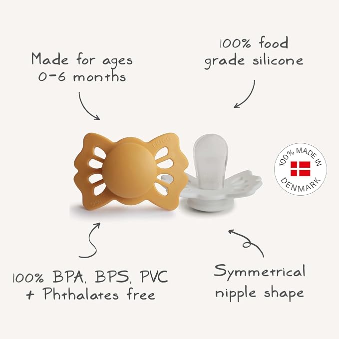 FRIGG Lucky Symmetrical SilkySoft Silicone Baby Pacifier | Made in Denmark | - Image 8