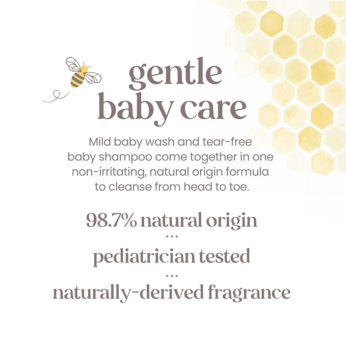 Burts Bees Baby Shampoo and Baby Wash Refill, Plant-Based Formula, - Image 6