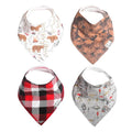 Copper Pearl 4 Pack Soft Cotton Baby Bibs by CopperPearl