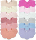 Baby Drool Bibs for Unisex Girls Boys 12 Pack Baby Muslin Bibs for Drooling and by DOSMINE