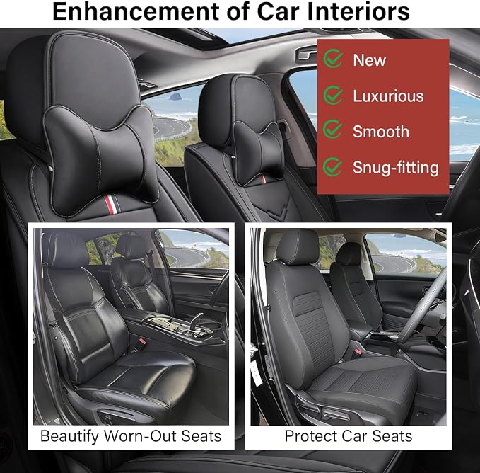 Leather Car Seat Covers Fit for LR Range Rover Evoque 2019-2025, 5 Seater - Image 6