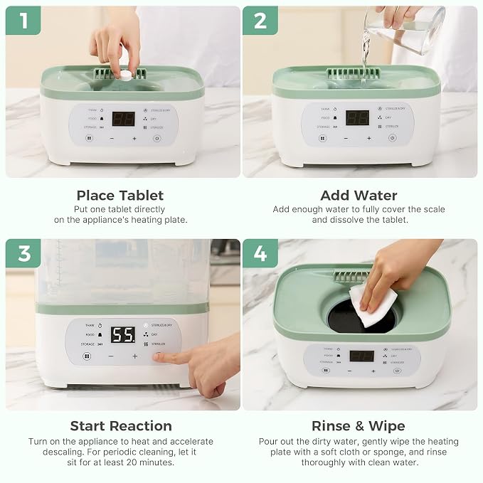Momcozy Official Descaling Tablets, Compatible KleanPal Pro Baby Bottle Washer - Image 6